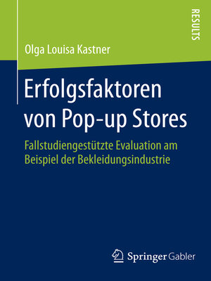 cover image of Erfolgsfaktoren von Pop-up Stores